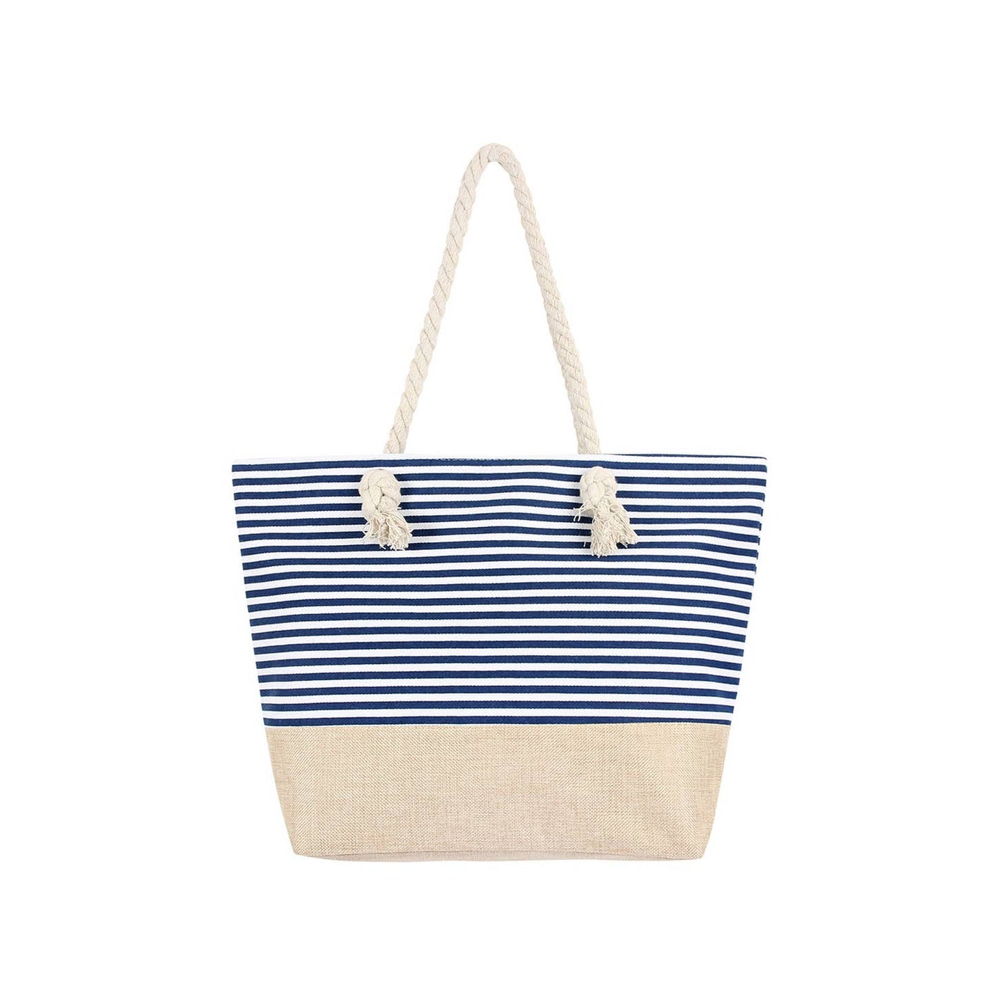 Blue Striped Tote Bag