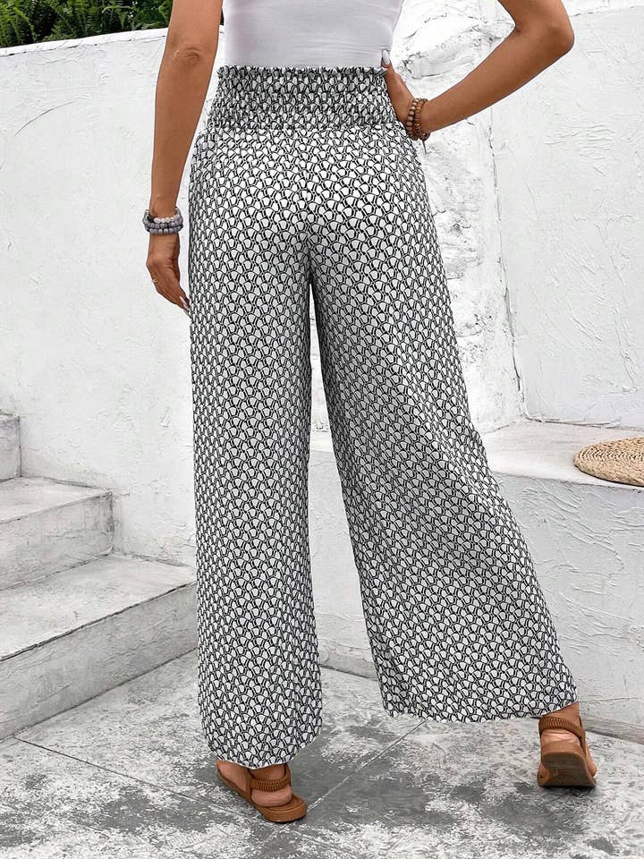 Floral Side-Slit Culottes