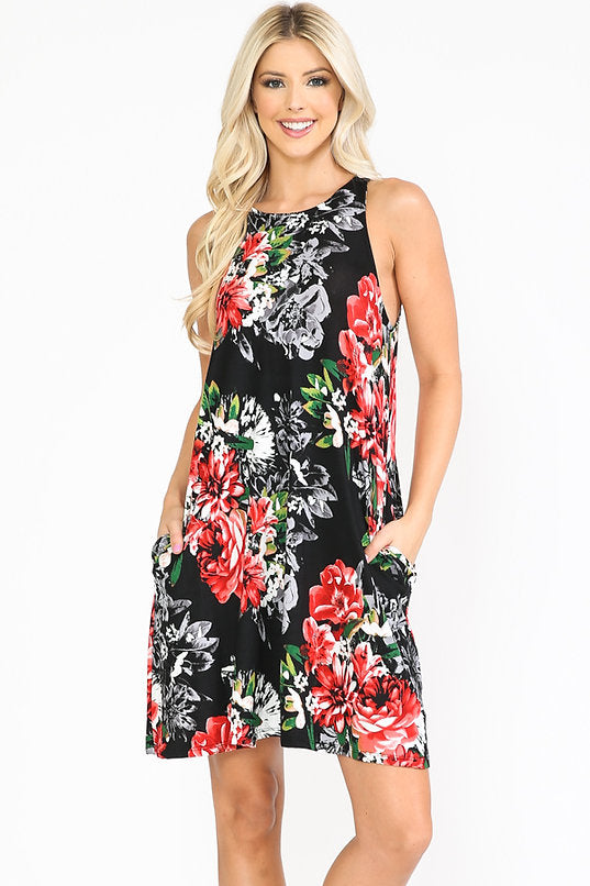 Floral Sleeveless Dress