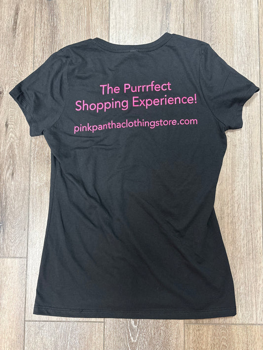 Pink Pantha NP V Neck T Shirts