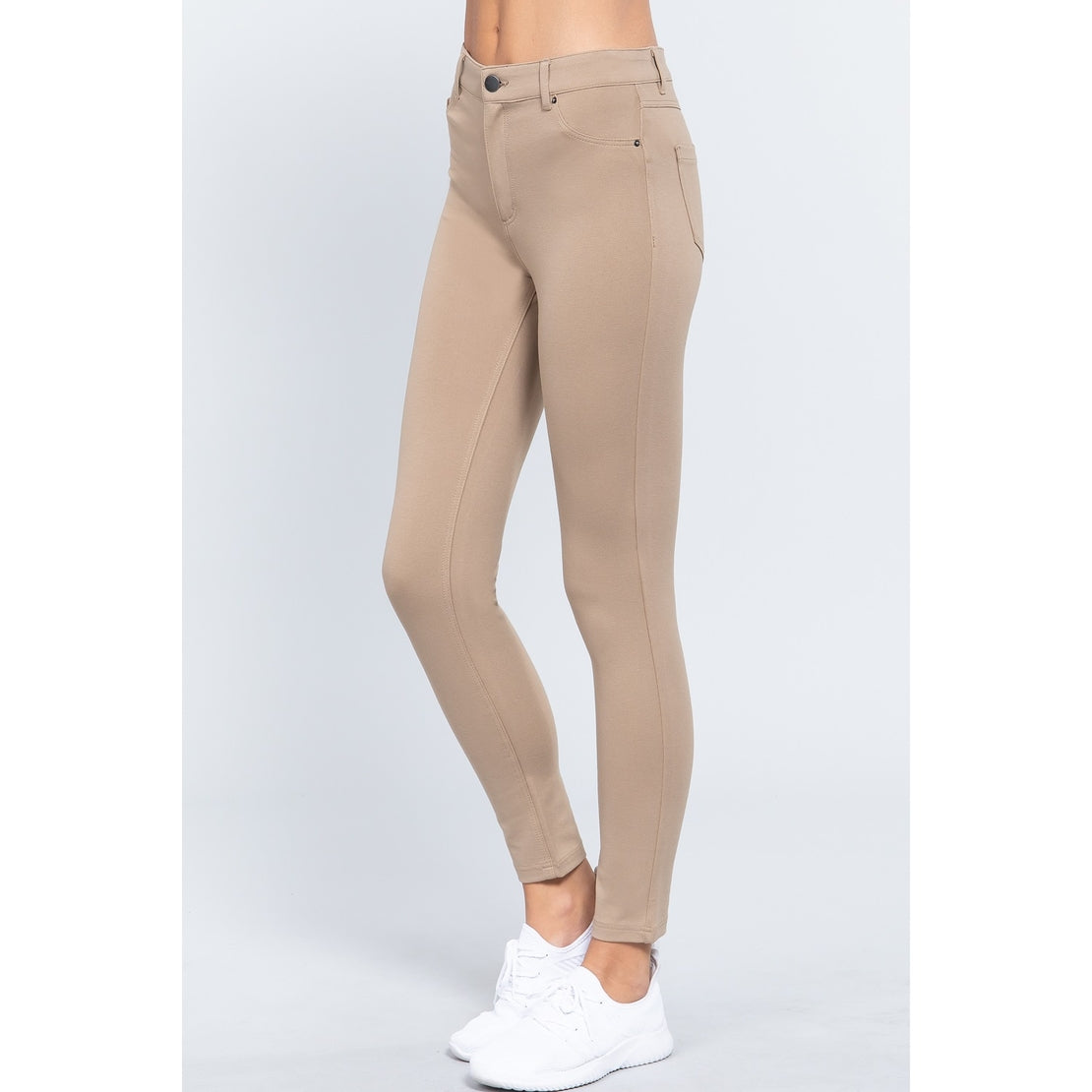 Mid Rise Ponte Pants