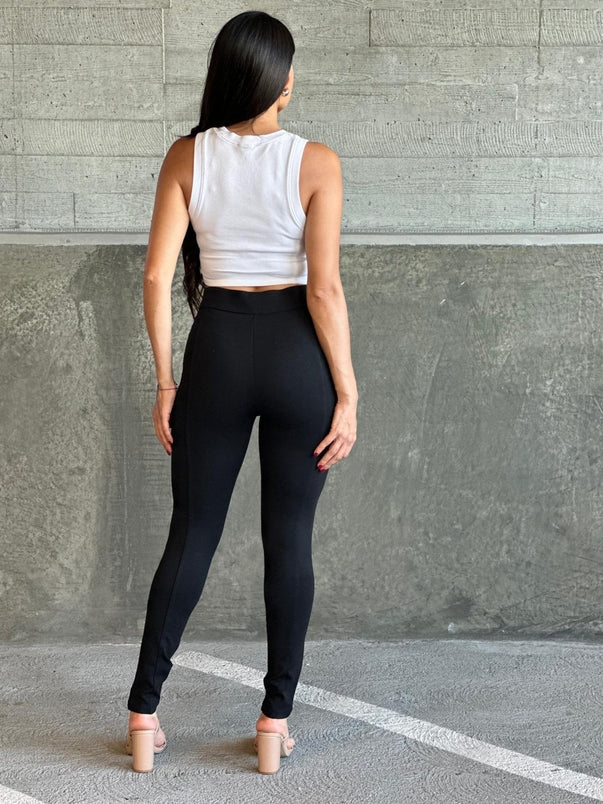 Moto Ponte Leggings with Zipper
