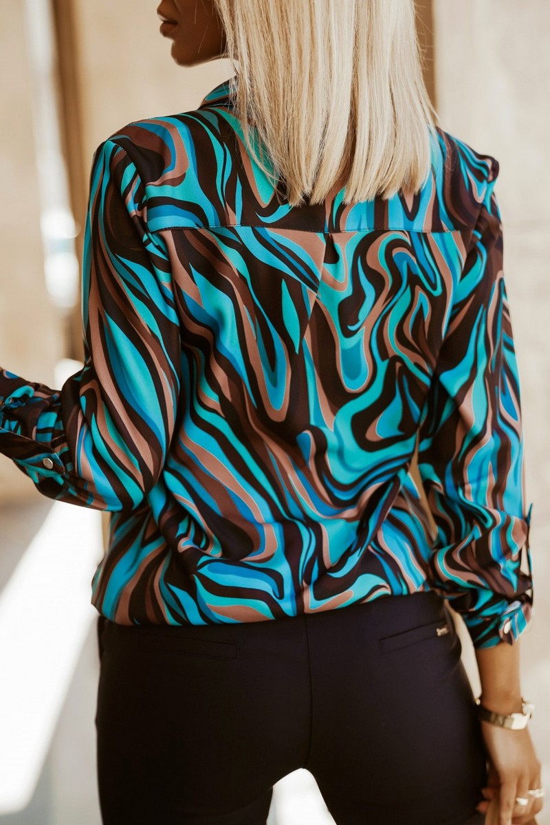 Digital Print Long Sleeve Shirt