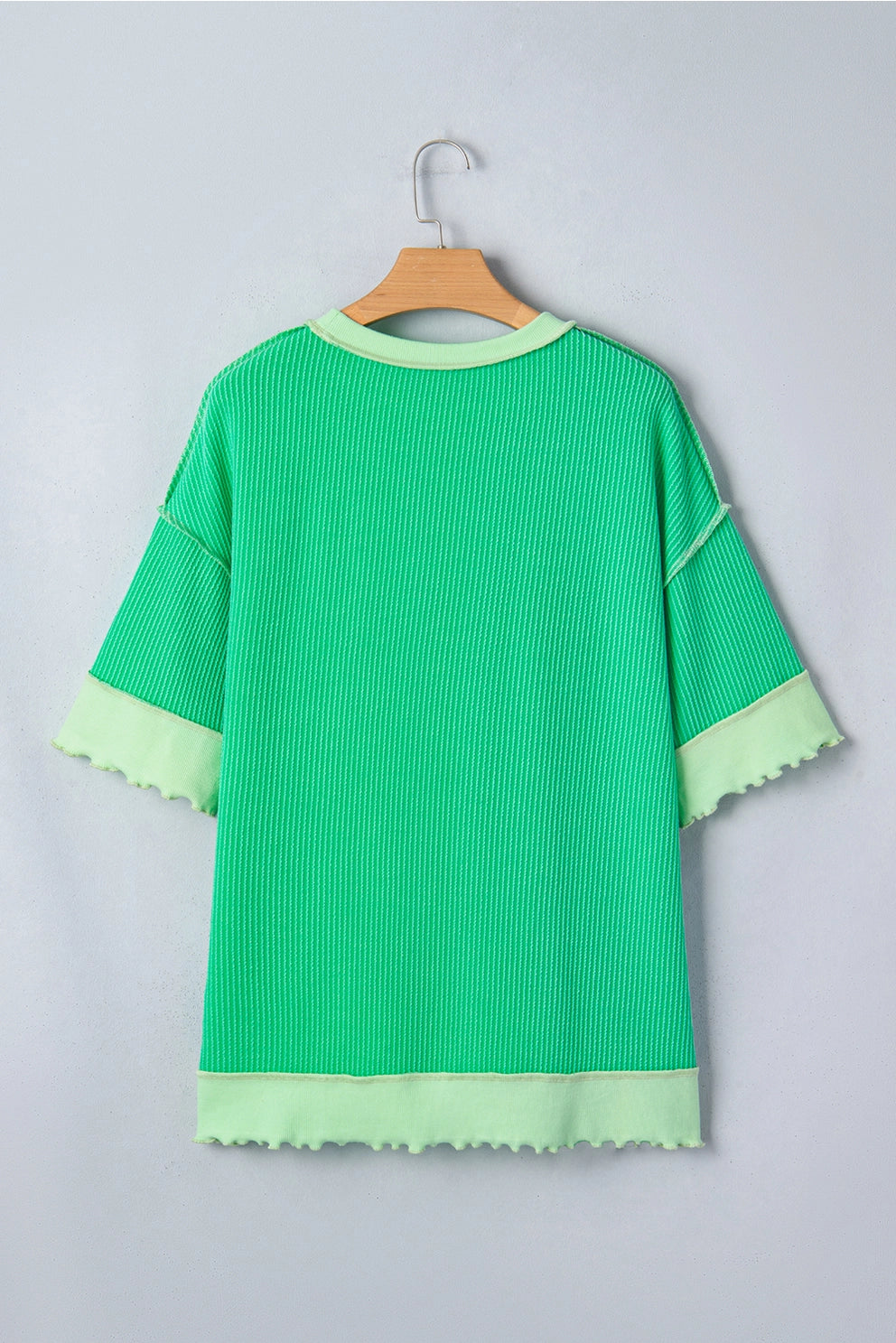 Uneven Hem Twist Shirt