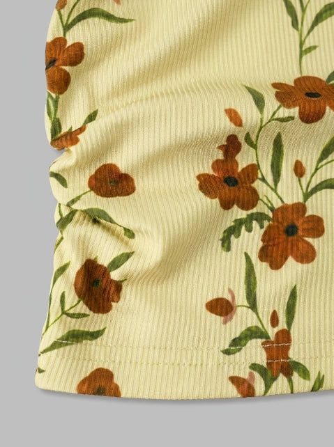 Boho Retro Floral Tank Top