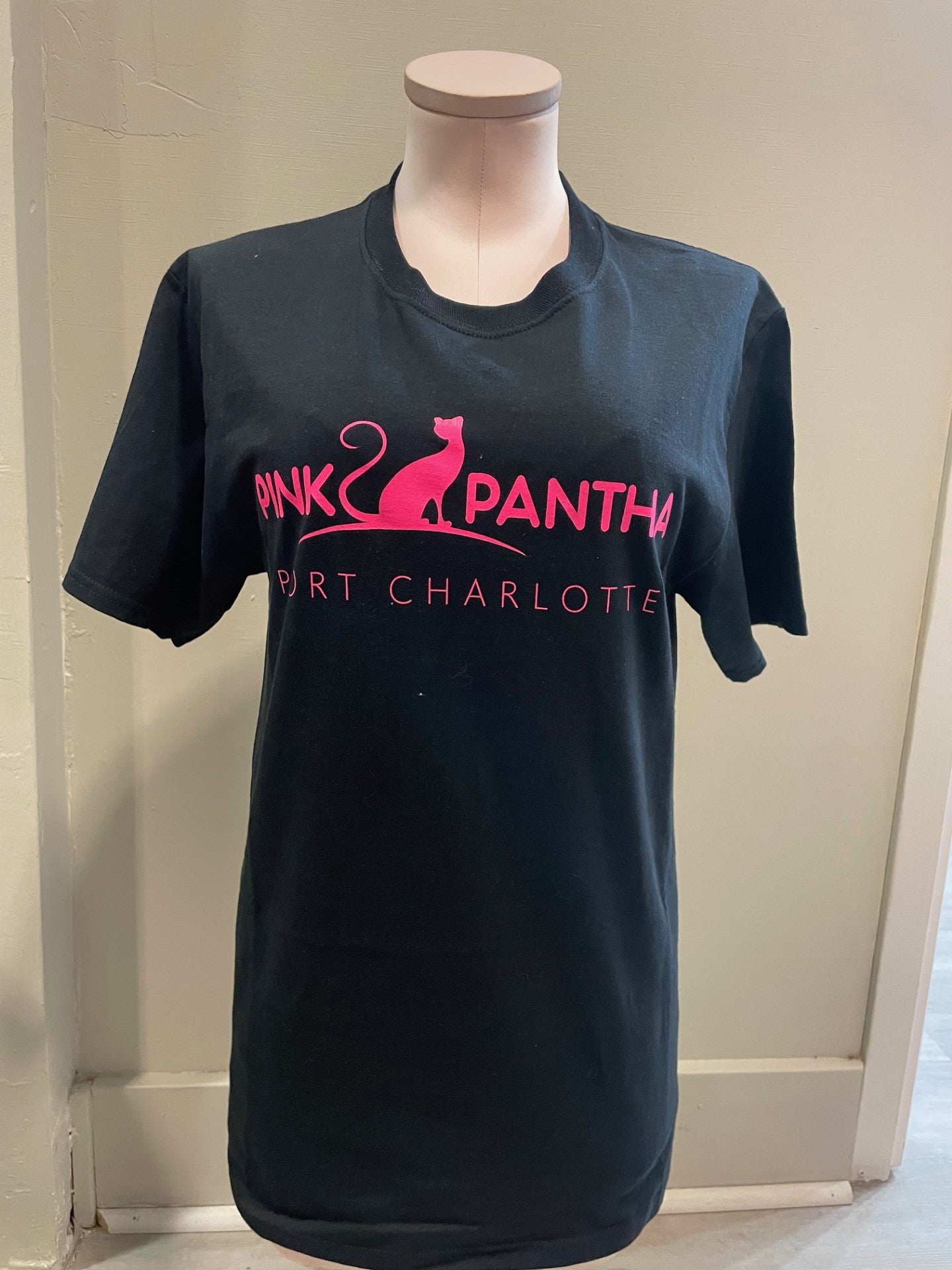 Pink Pantha Round Neck Unisex Tee Shirts
