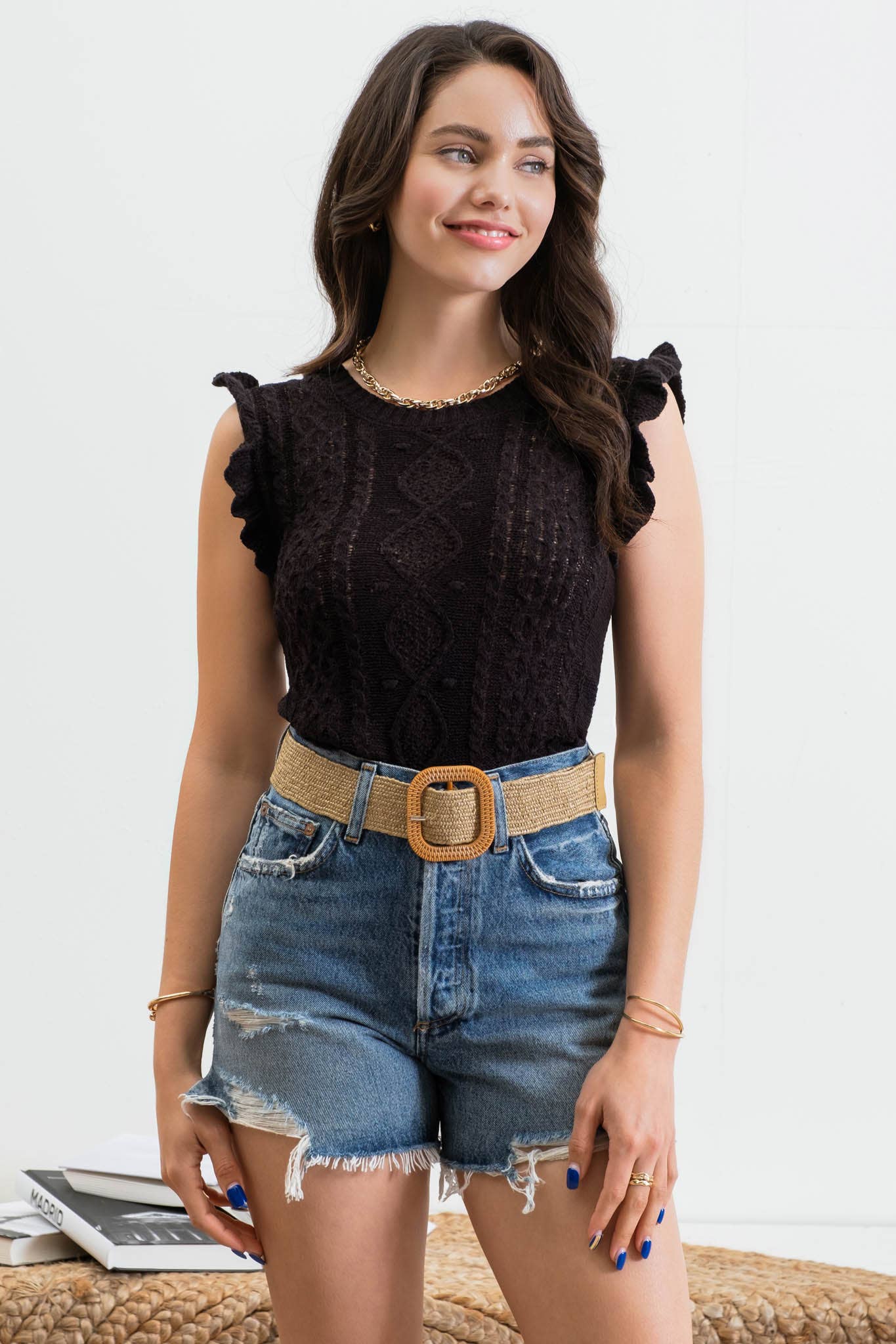 Cable Knit Top