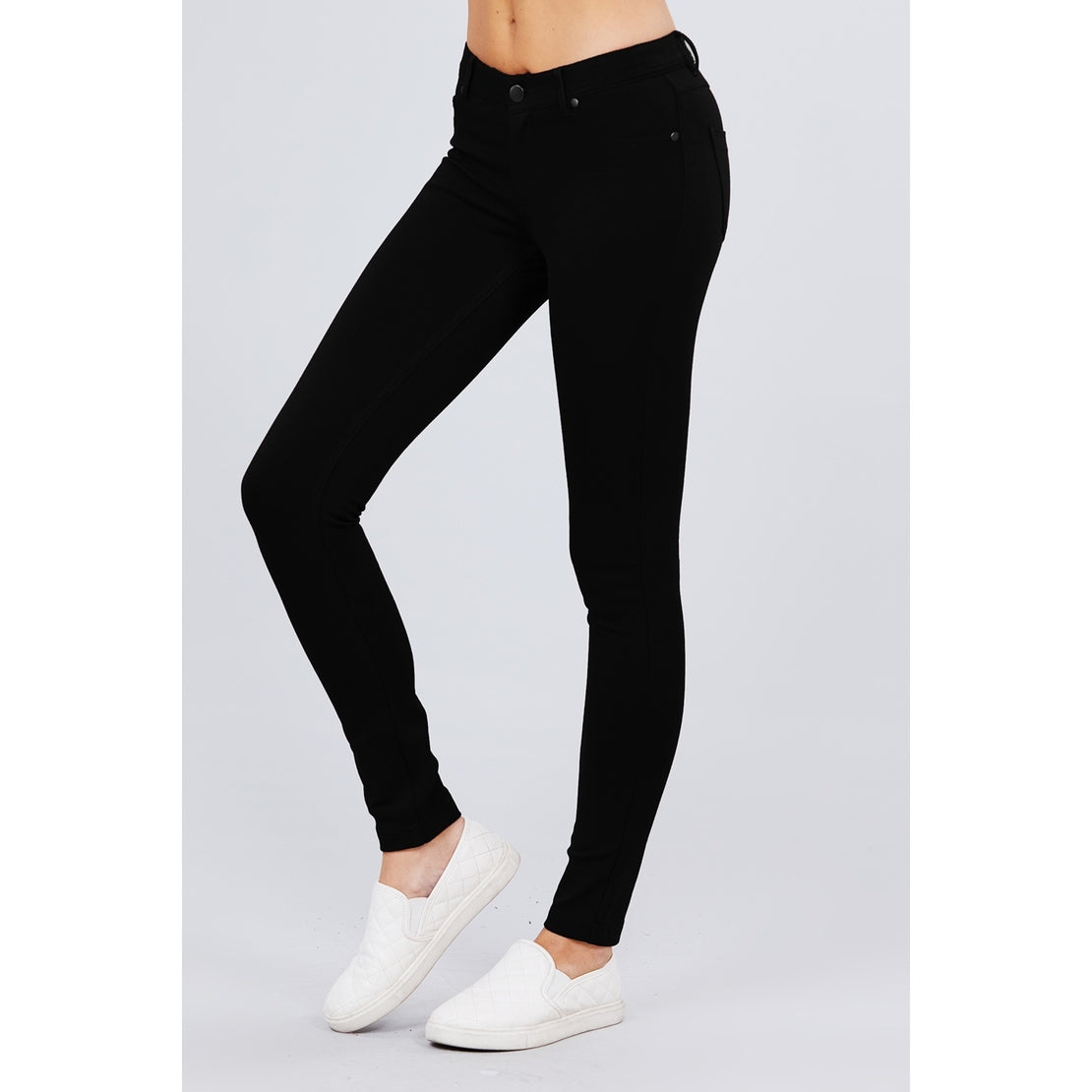 Mid Rise Ponte Pants