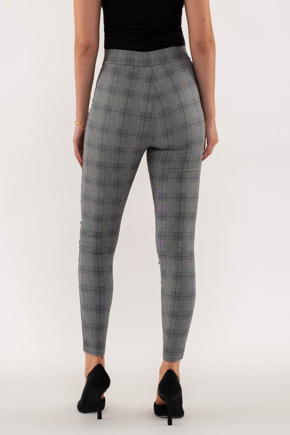 Plaid Skinny Pants