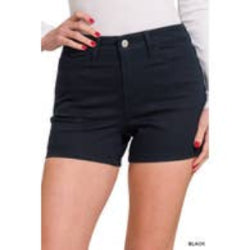 High Rise Color Jean Shorts