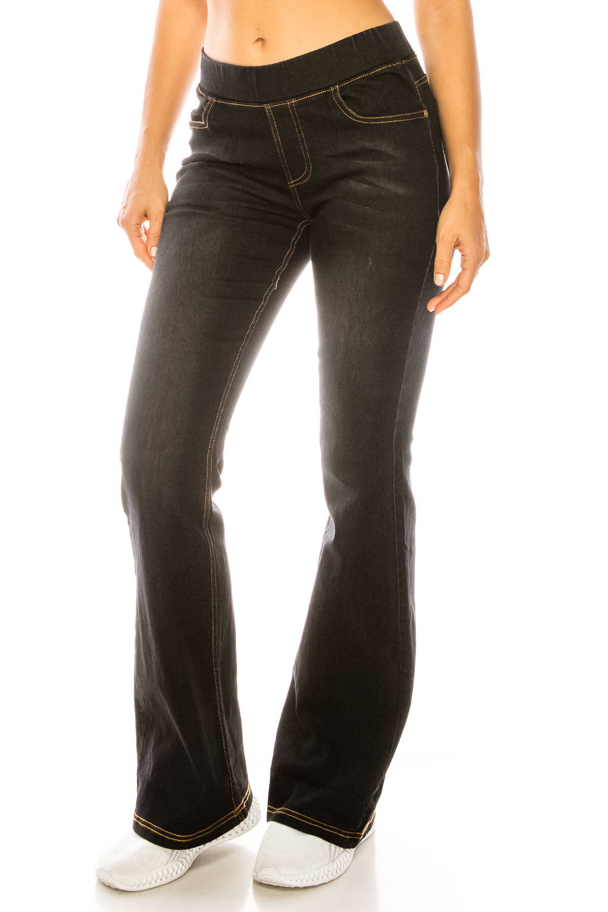 Black Denim Flare Jeans