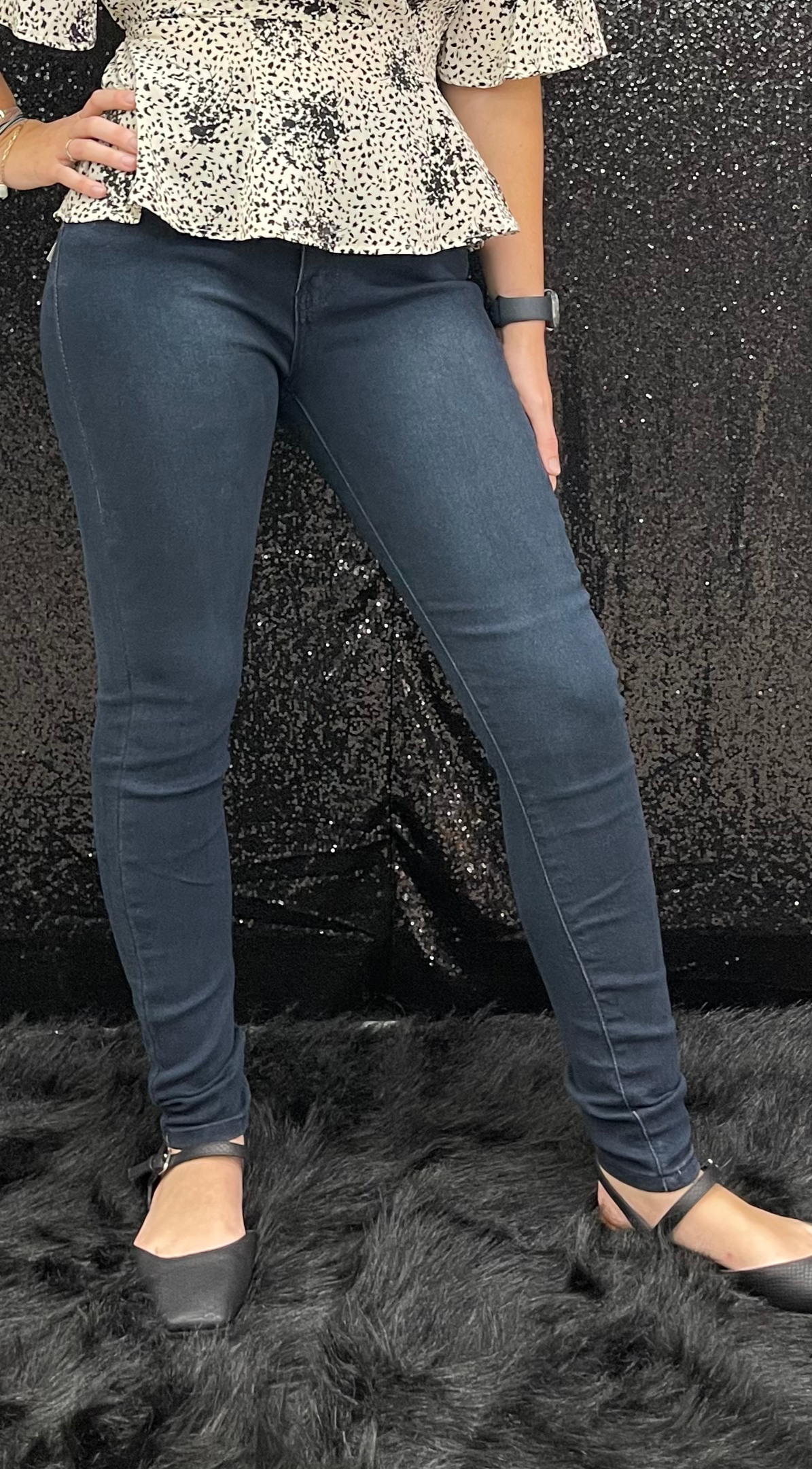 Dark Blue Skinny Jeggings Jeans