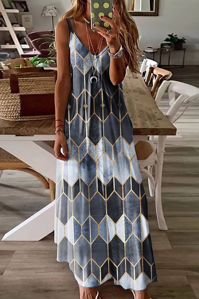Printed Slip Dress