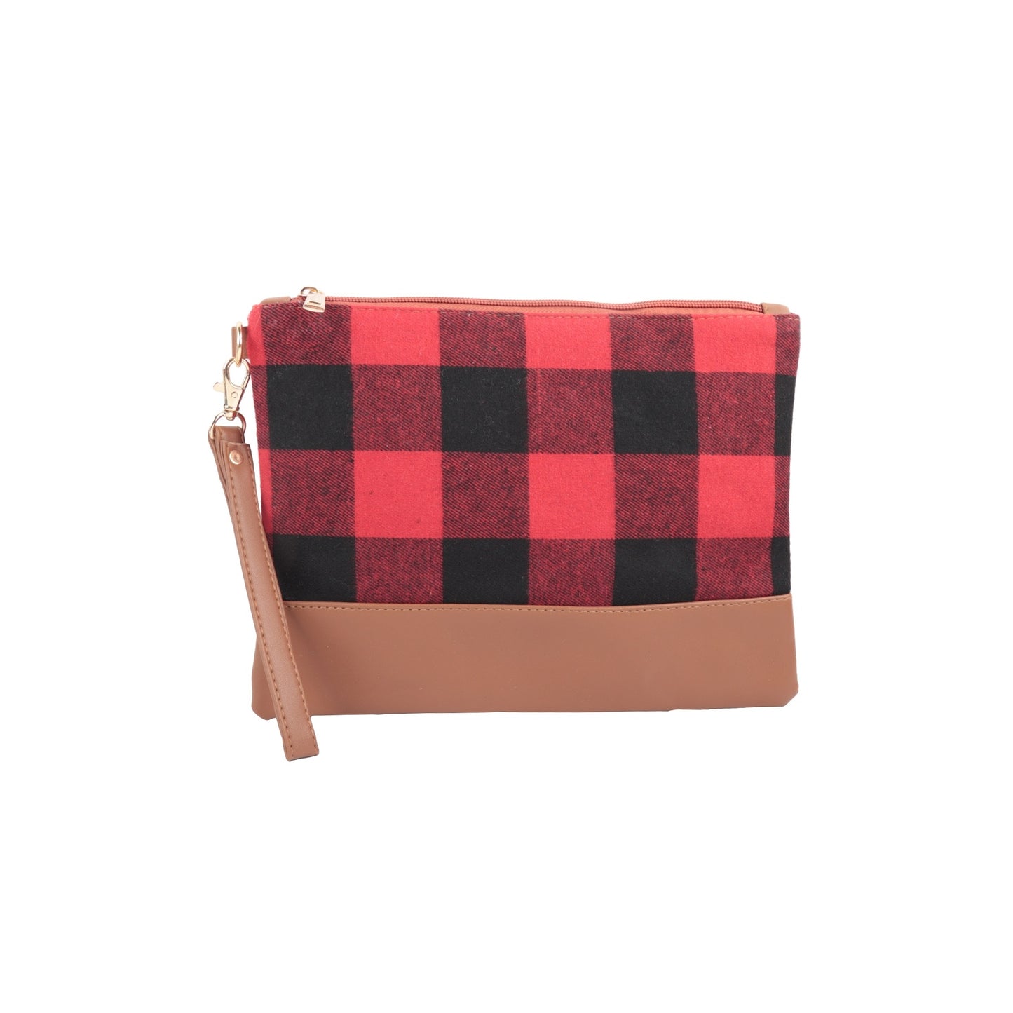 Buffalo Plaid Wristlet
