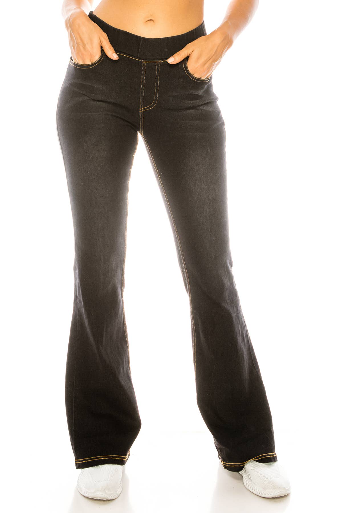Black Denim Flare Jeans