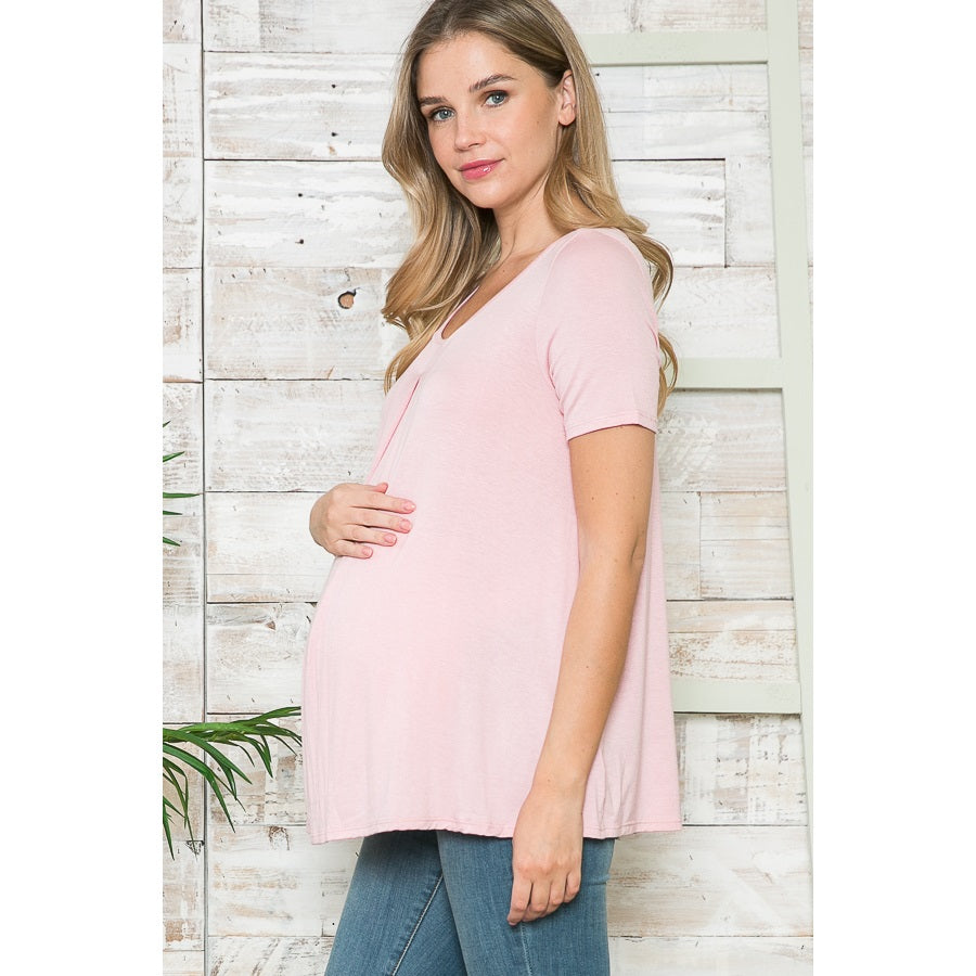 Dusty Pink Maternity Top