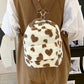 Cow Print Fleece Backpack