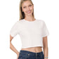 Cotton Short Sleeve Crop Top