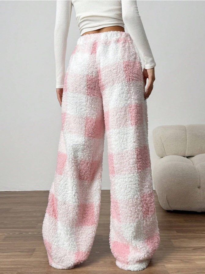 Plaid Fleece Lounge Pants