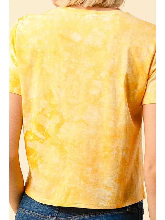 Short Sleeve Tie Dye Top