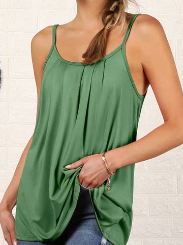 Pleated Cami Top