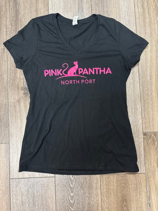 Pink Pantha NP V Neck T Shirts