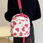 Cow Print Fleece Backpack