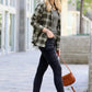 Fitted Long Sleeve Plaid Shirt