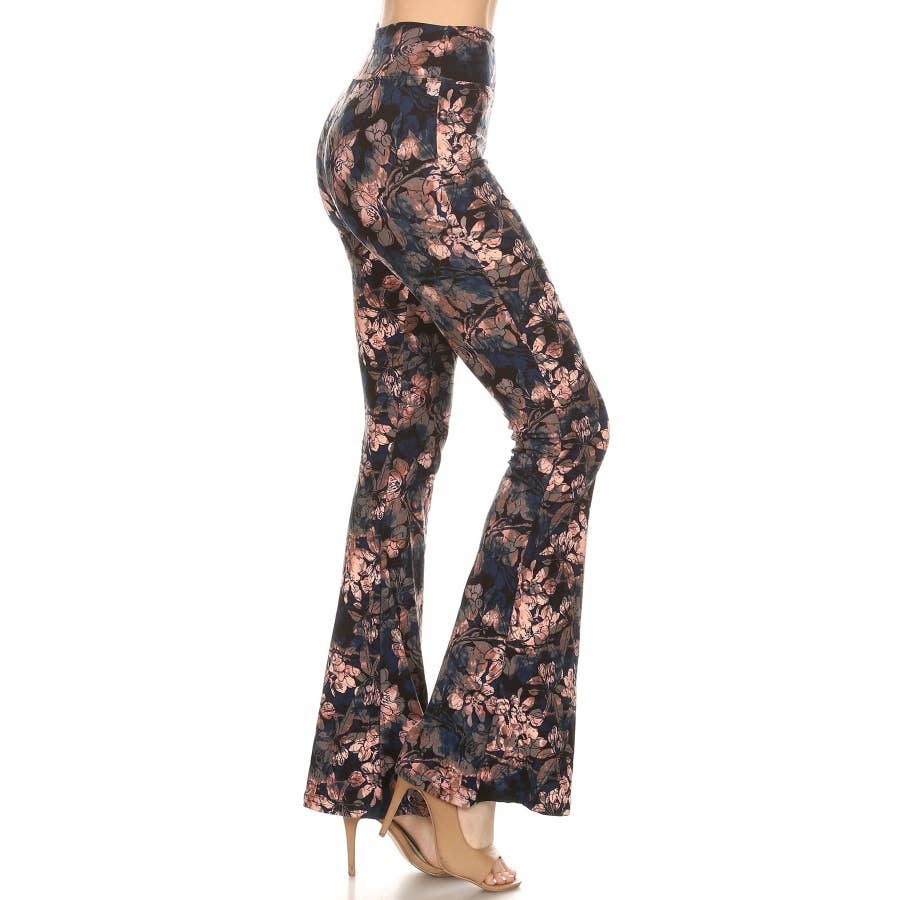 Buttery Soft High Waist Print Palazzo Pants