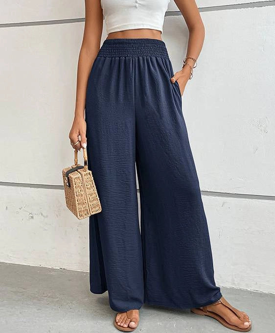 Flared Wide-Leg Pants