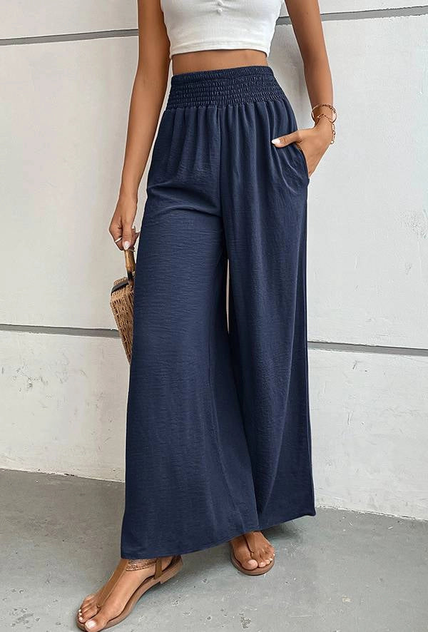 Flared Wide-Leg Pants
