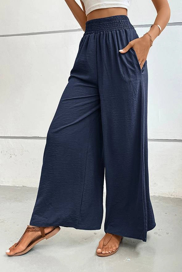 Flared Wide-Leg Pants