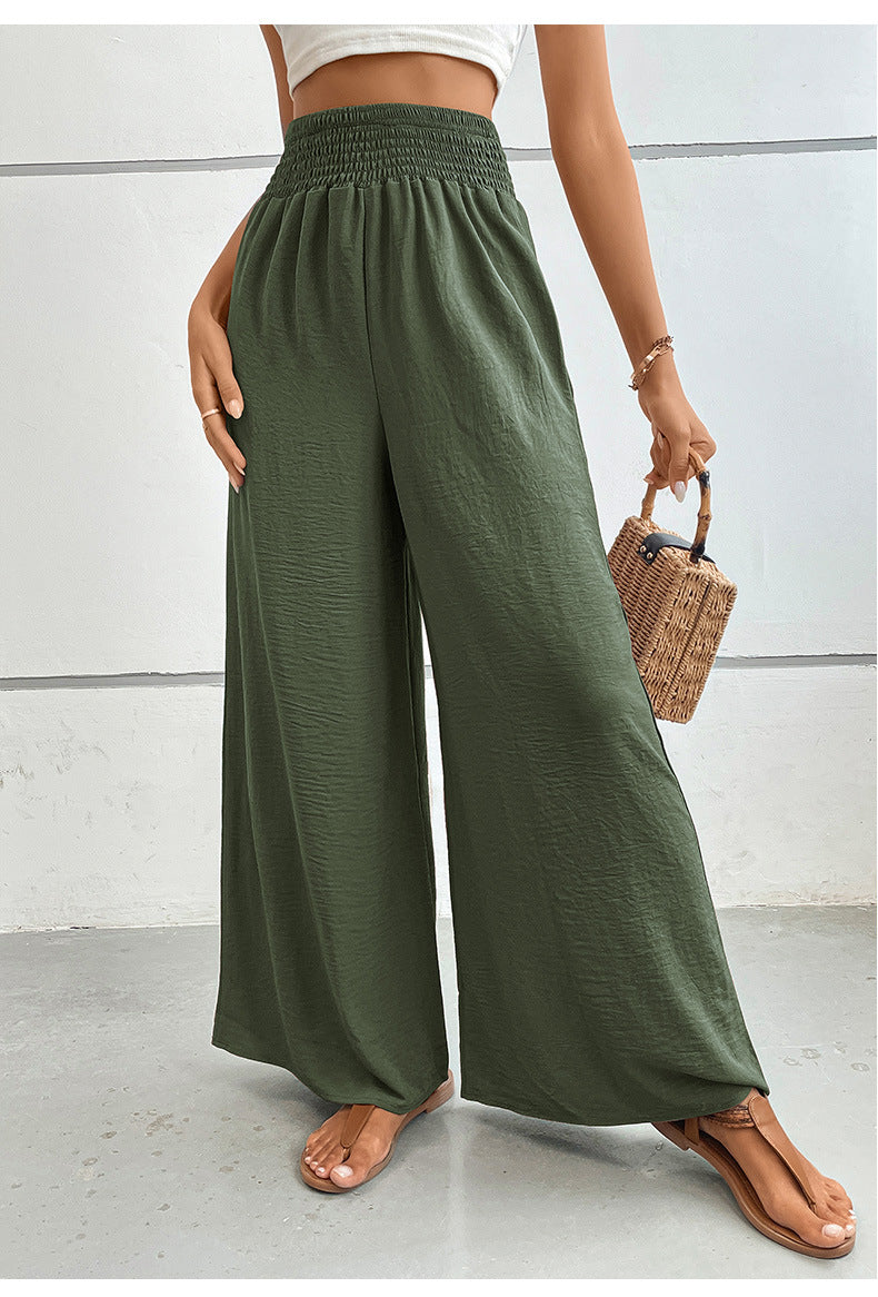 Flared Wide-Leg Pants