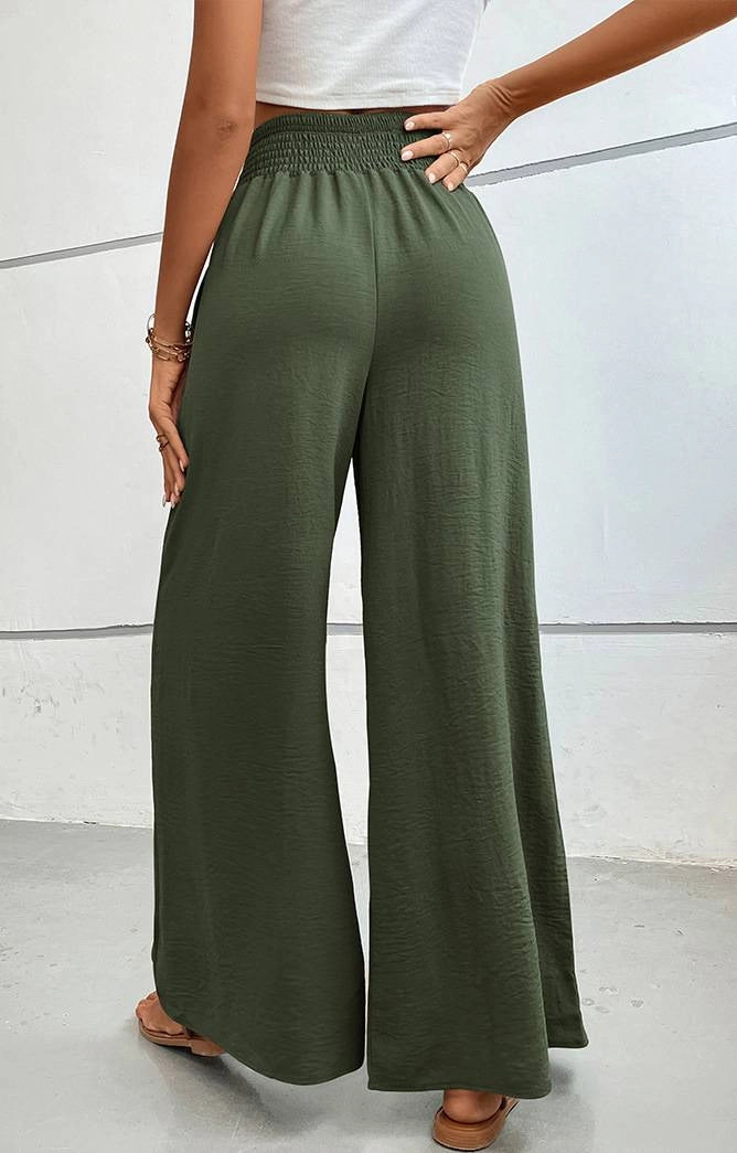 Flared Wide-Leg Pants