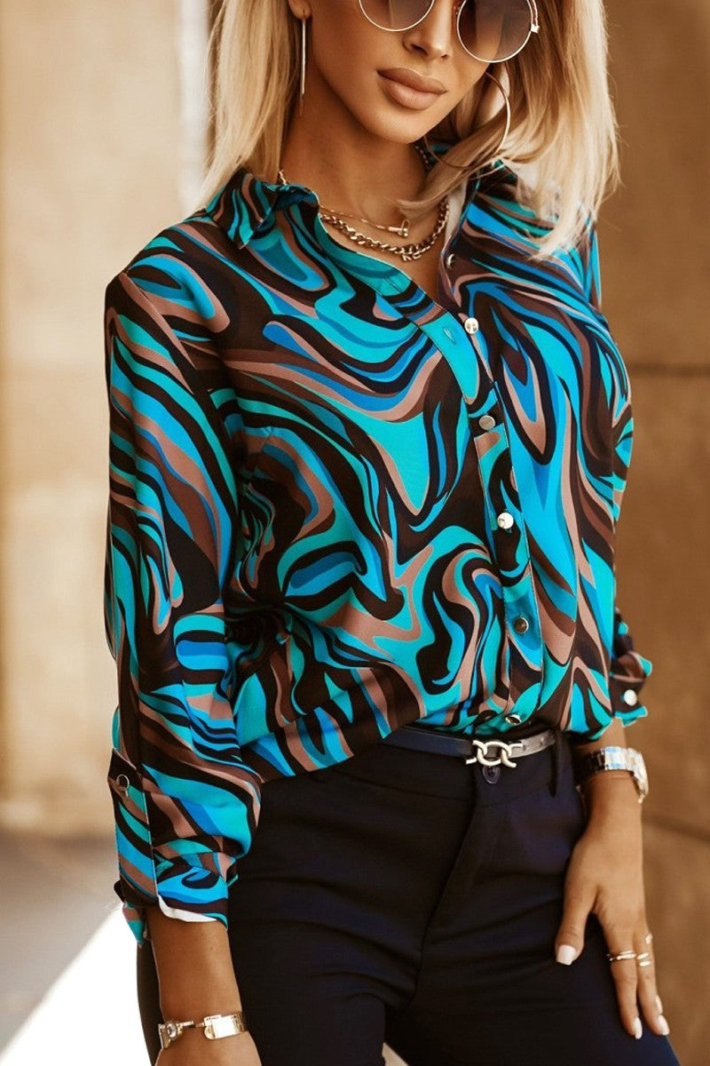Digital Print Long Sleeve Shirt