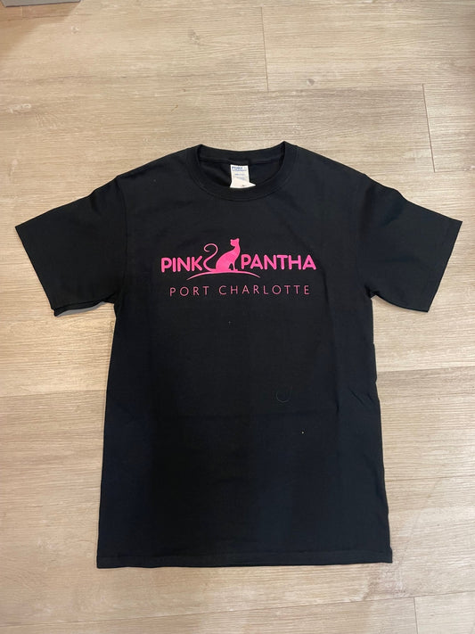 Pink Pantha Round Neck Unisex Tee Shirts