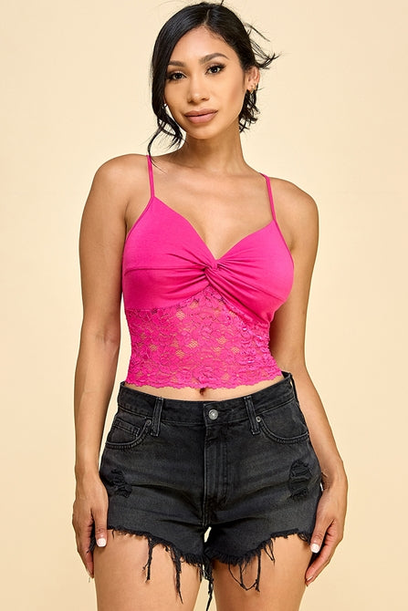 Twist Bra Cami Top