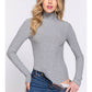 Turtle Neck Rayon Rib Bodysuit