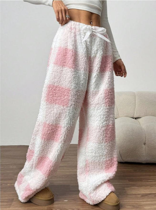 Plaid Fleece Lounge Pants