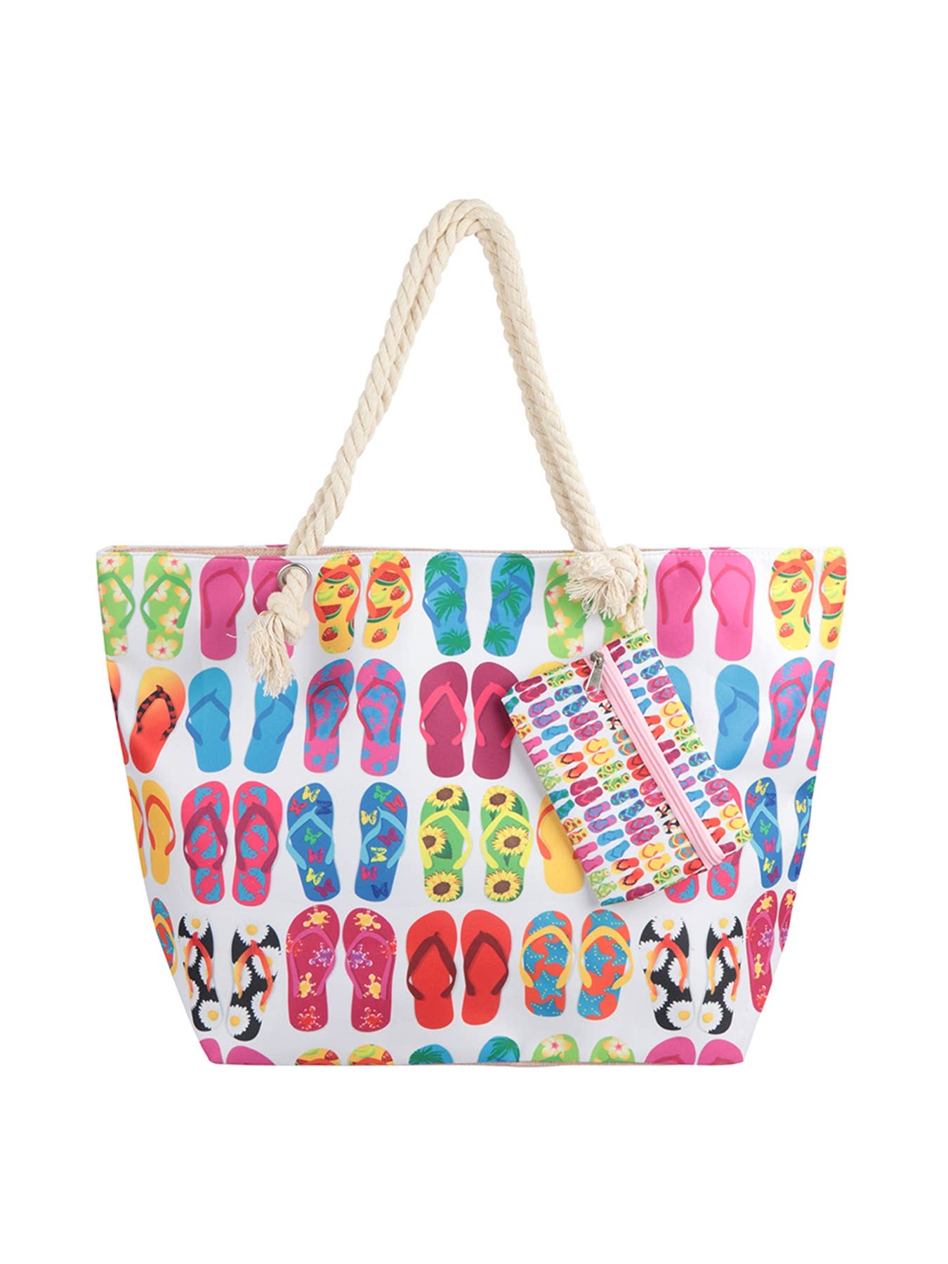 Flip Flop Print Tote Bag