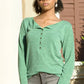 Dusty Green Knit Top