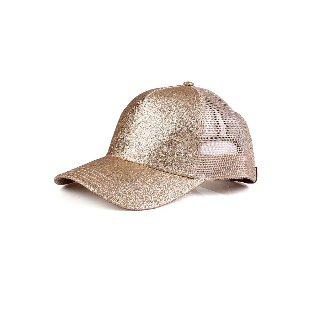 Glitter Ponytail Baseball Cap