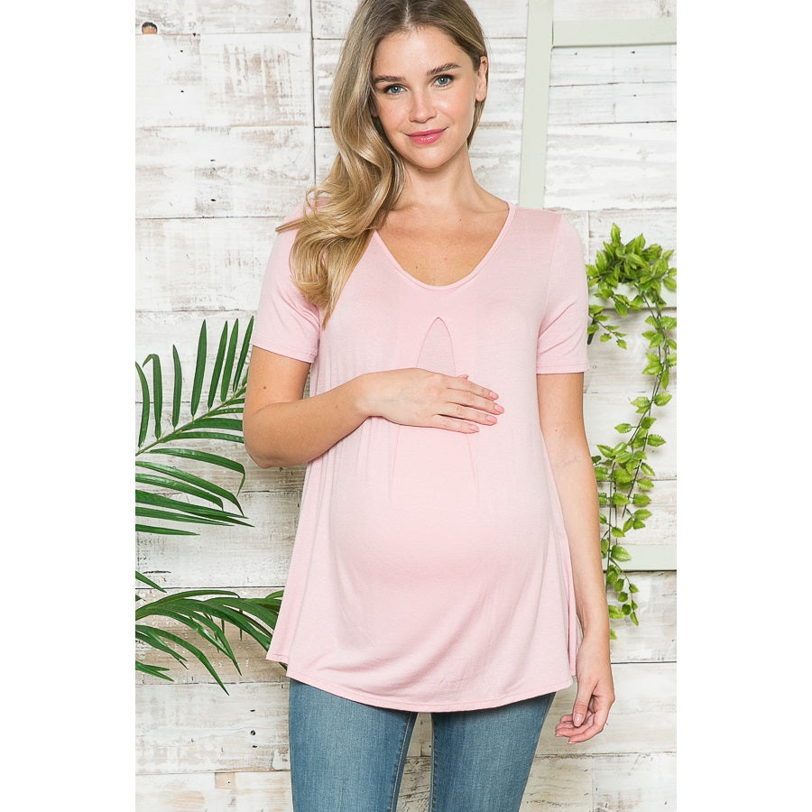 Dusty Pink Maternity  Top